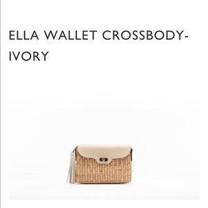 Sea & Grass wallet crossbody in Ivory.